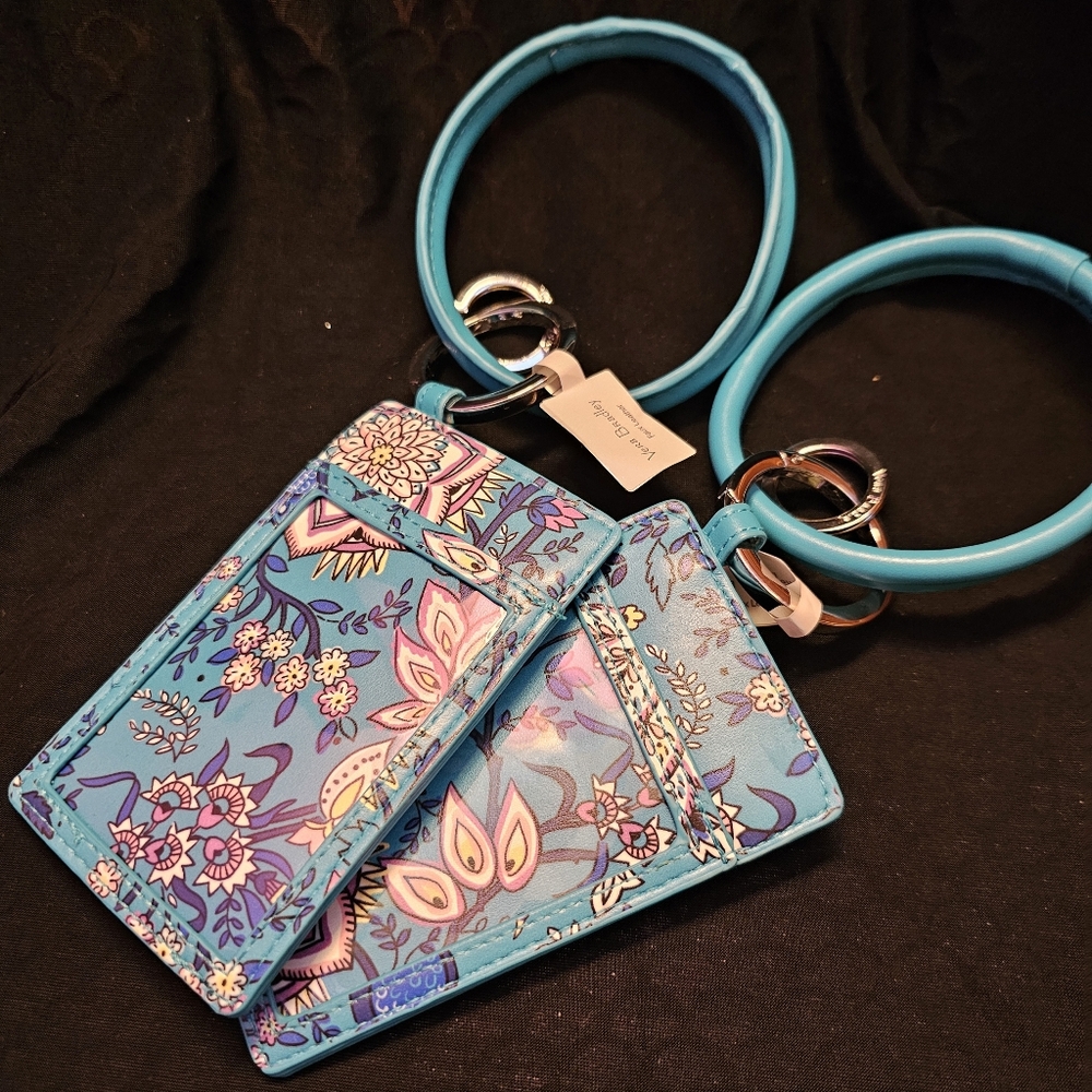 Vera Bradley bracelet key ring case, nwt
